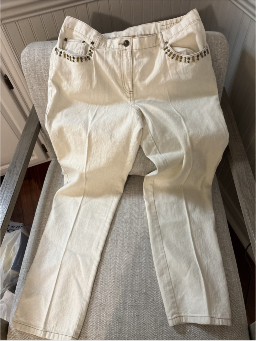 Ruby Rd. Petite Sparkly Pants Accents on Pockets 12P